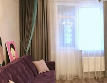 Трехслойные шторы в спальню, зал